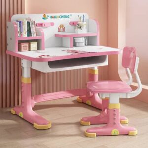 kids study table with chair – adjustable height, ergonomic design, storage drawer – ideal for home learning