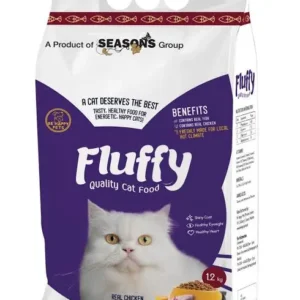 fluffy cat food – complete nutrition for cats – chicken flavor – 1.2kg